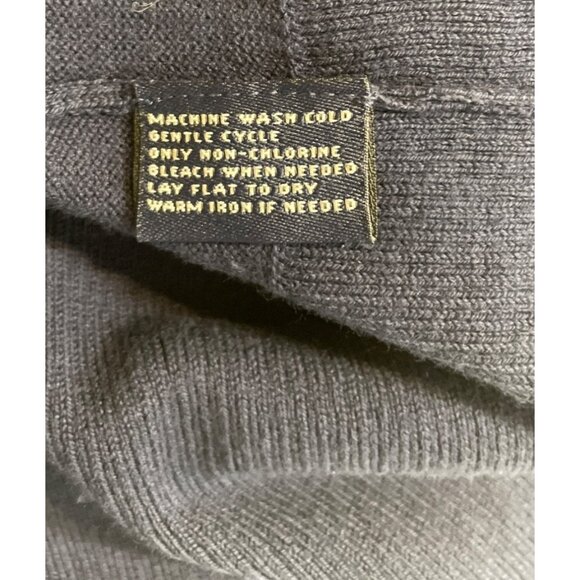 American Living Womens Navy Sleeveless Knit Top With Folded Collar Size Large - Picture 8 of 8